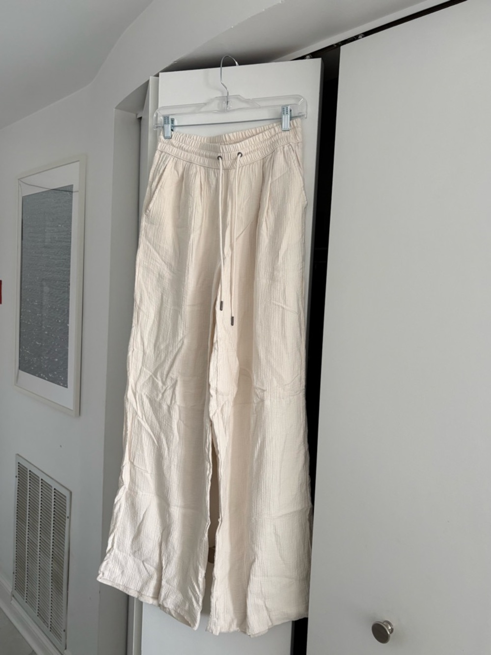 Target Wide Leg Pants in Cream